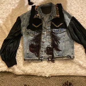 Handmade Denim Jacket Size XL